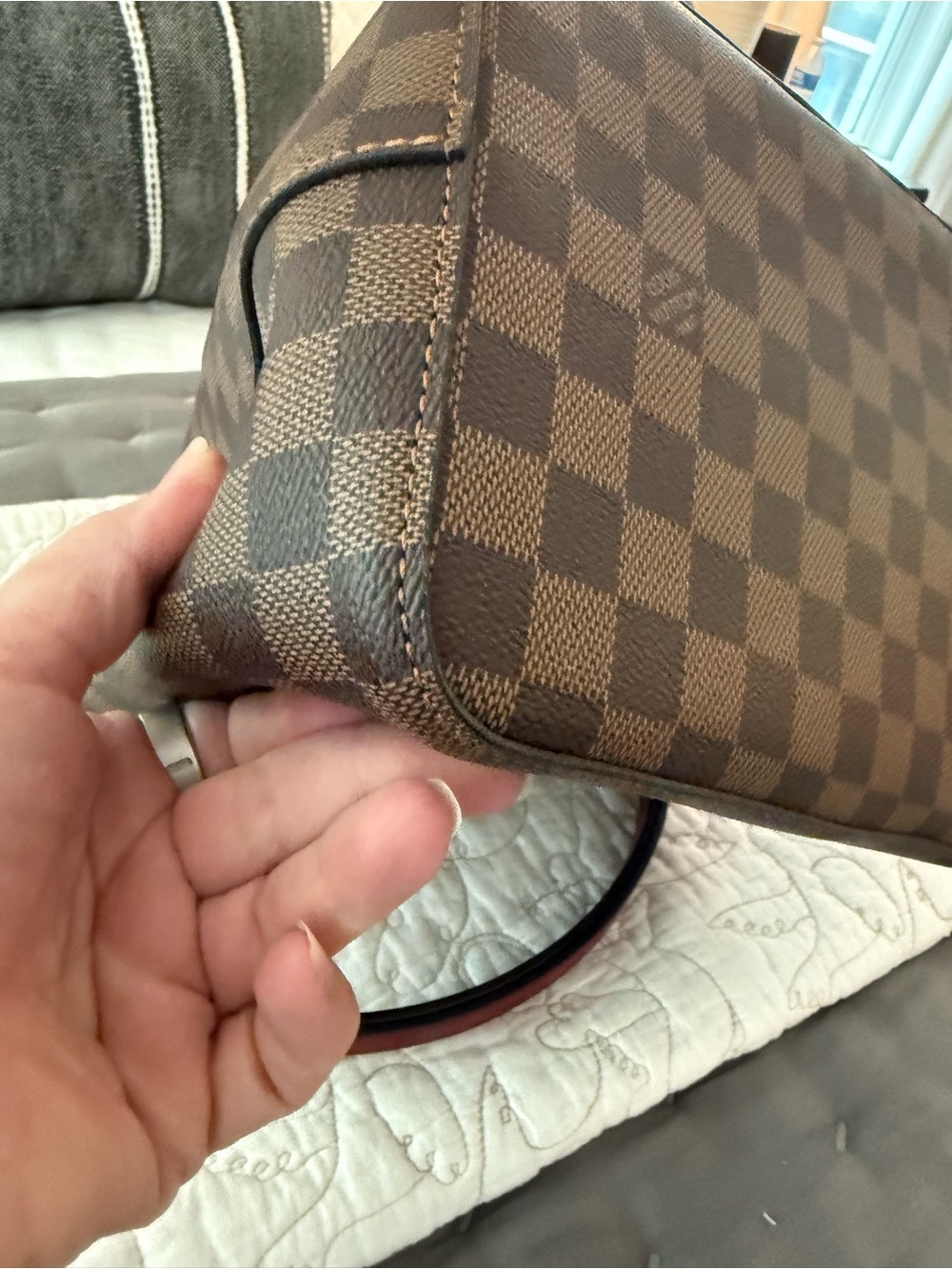 EUC Louis Vuitton Neo Noe Damier Ebene Cherry - Picture 12 of 14